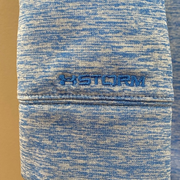 UNDER ARMOUR || Women Loose Sweatshirt Jacket Full Zip Blue size Large - Picture 8 of 10